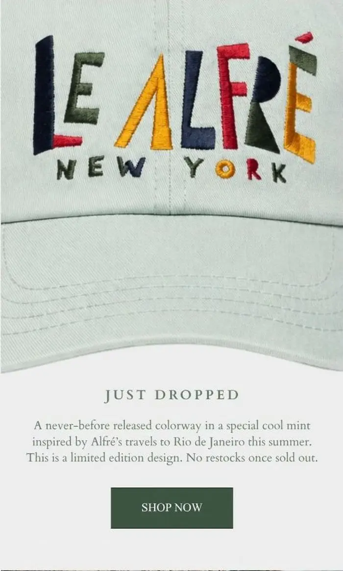 Le Alfre: Just Dropped: Limited Edition Summer Cap