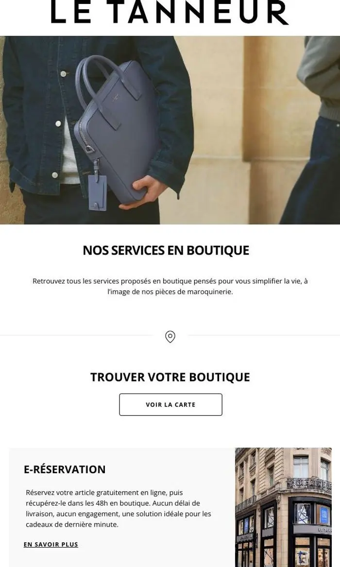 LE TANNEUR: Une expérience pensée pour vous
