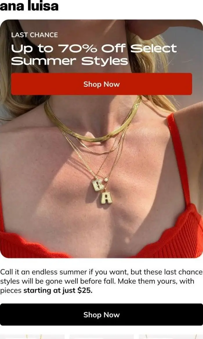 ANA LUISA: Up to 70% Off & Selling FAST