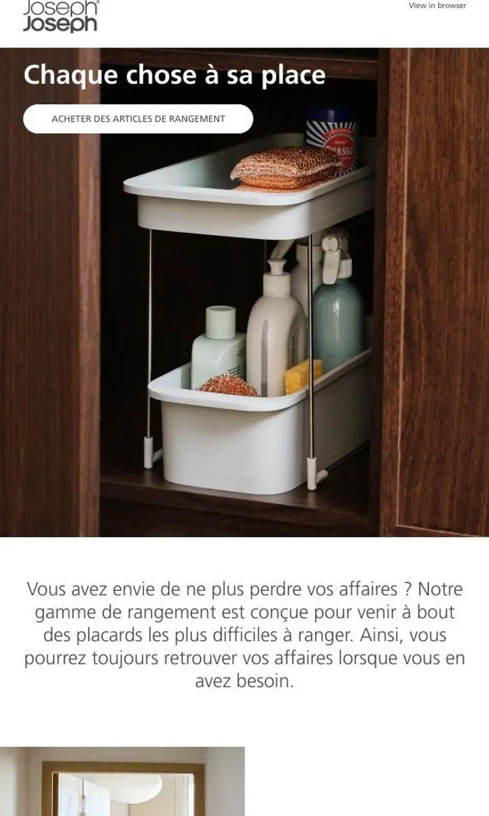 Joseph Joseph: Un bon rangement peut tout changer