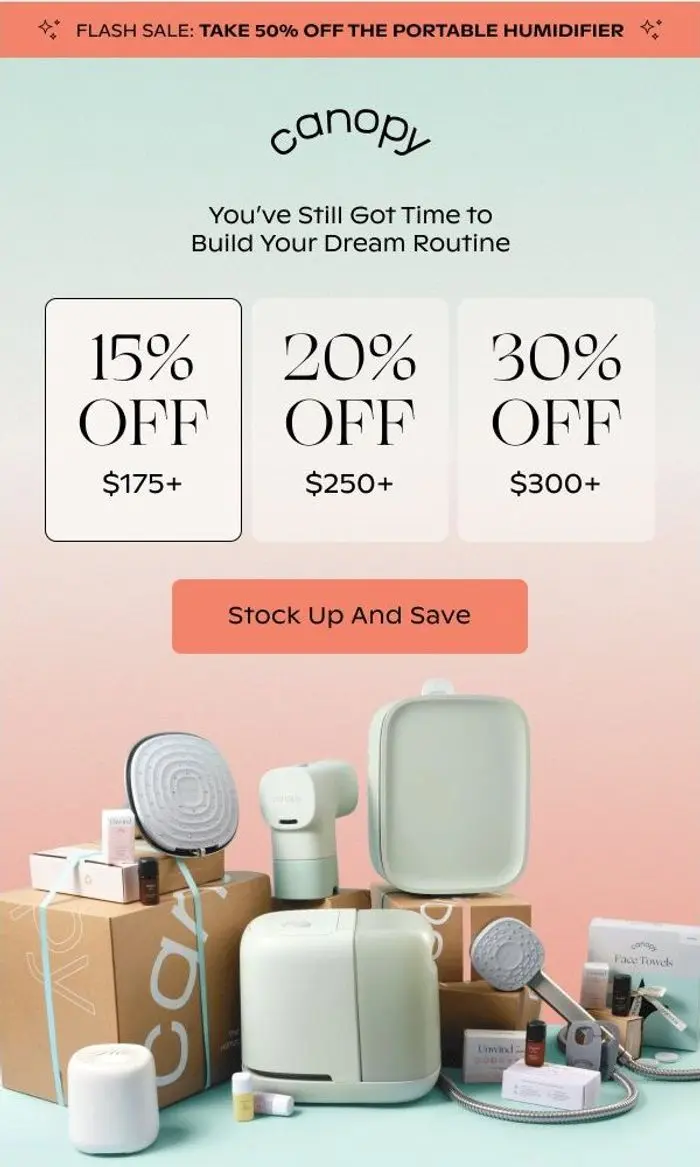Canopy: It’s not too late to save up to 30%