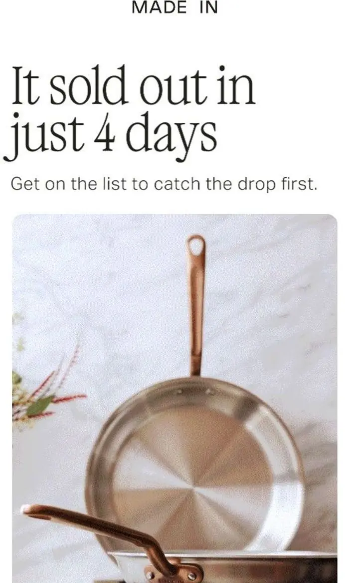 Made In: Last Time, It Sold Out in Just 4 Days