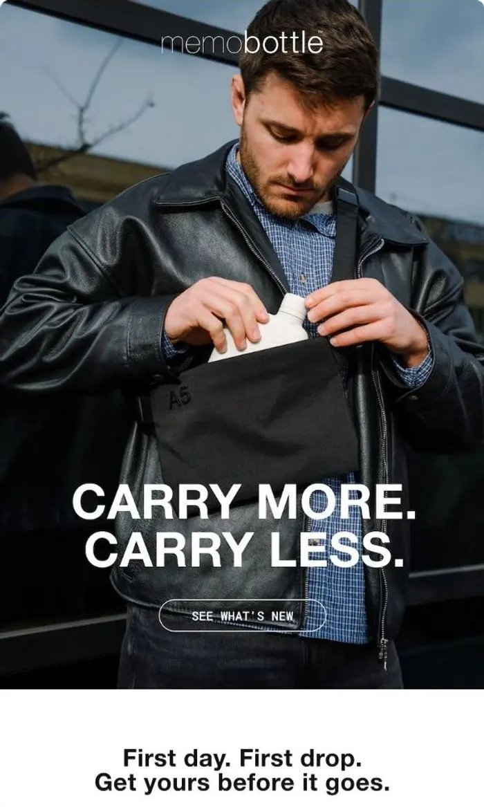 memobottle EU: The bag is here