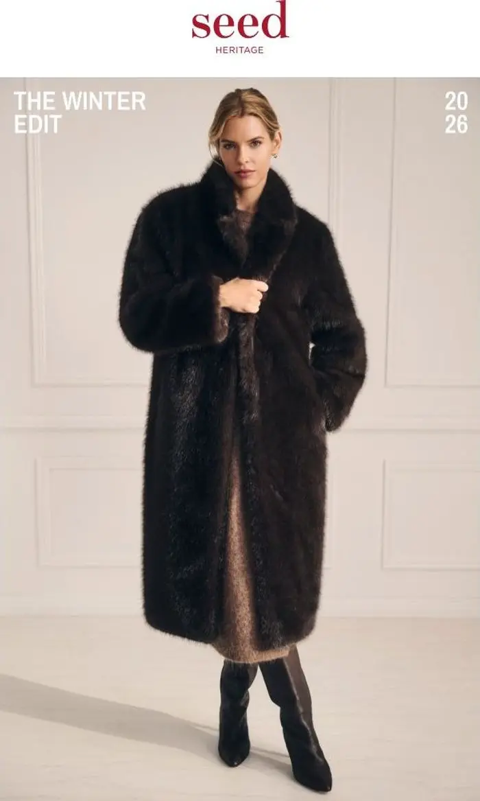 Seed Heritage: Back In Stock: The Faux Fur Coat