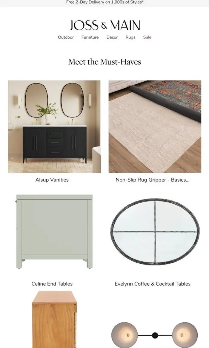 Joss & Main: We’re l.o.v.i.n.g. the Alsup Vanities