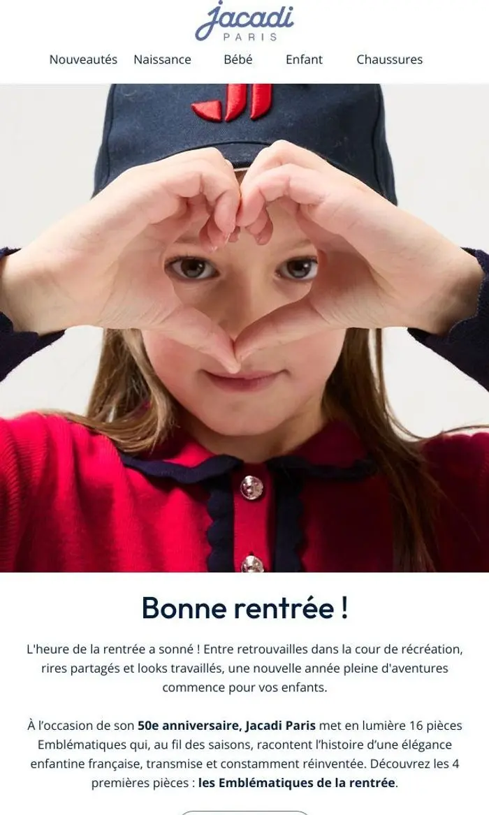 Jacadi Paris: Bonne rentrée !