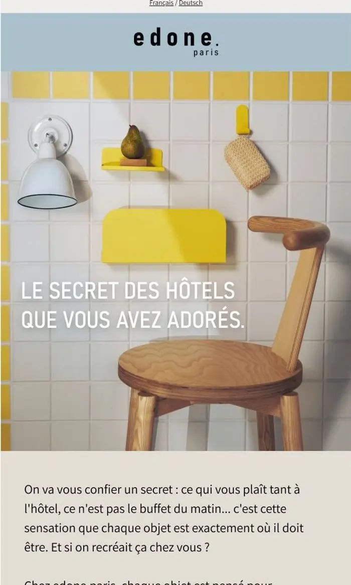 edone.paris: Le secret des hôtels que vous avez adorés.