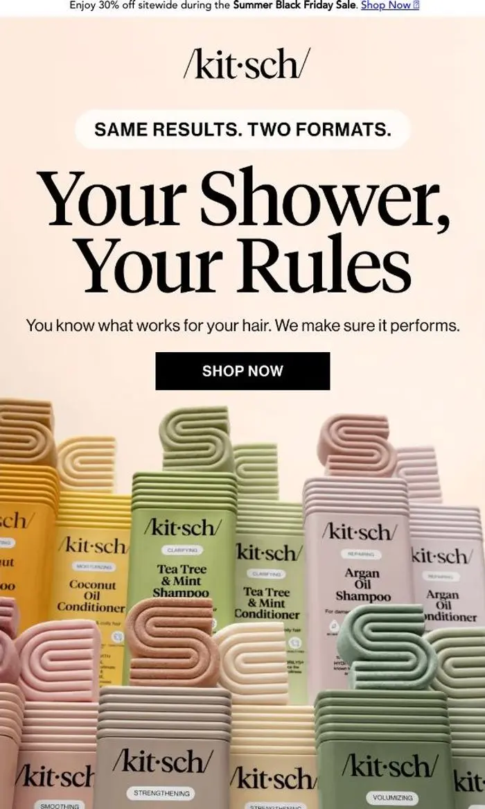 KITSCH: Shampoo & Conditioner, Your Way 🫧