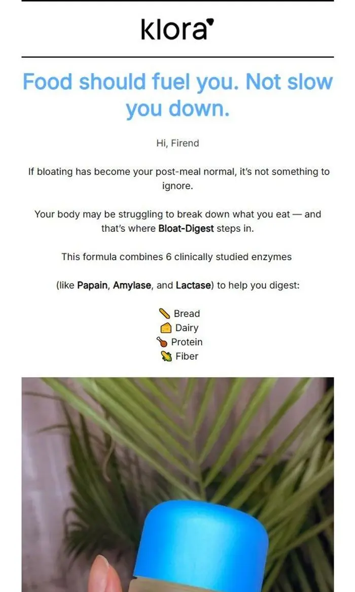 Klora: Bloat after every meal? That’s a red flag 🚩