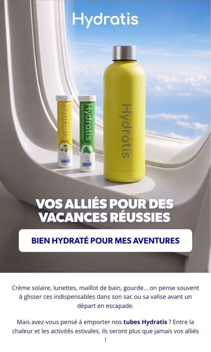 HYDRATIS: Votre check-list des vacances est prête ?
