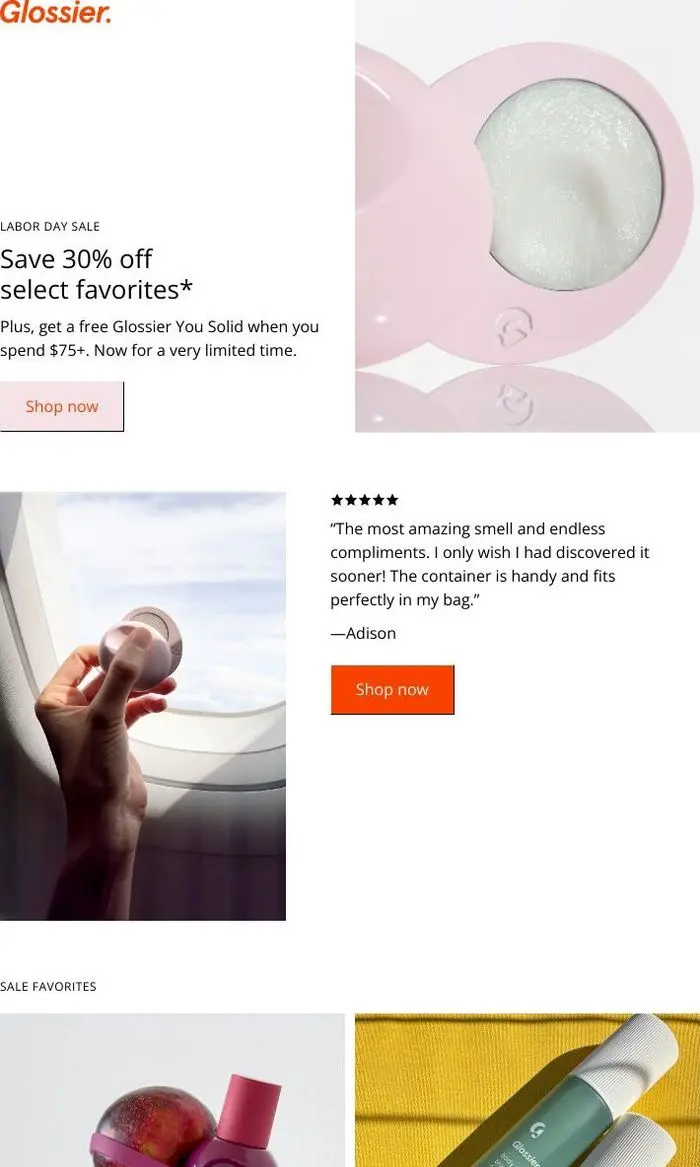 Glossier: Want a free gift?