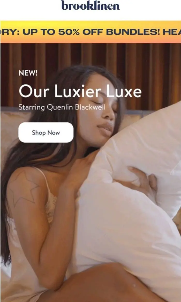 Brooklinen: OUR LUXIER LUXE IS SOOO SOFT AND ON SALE