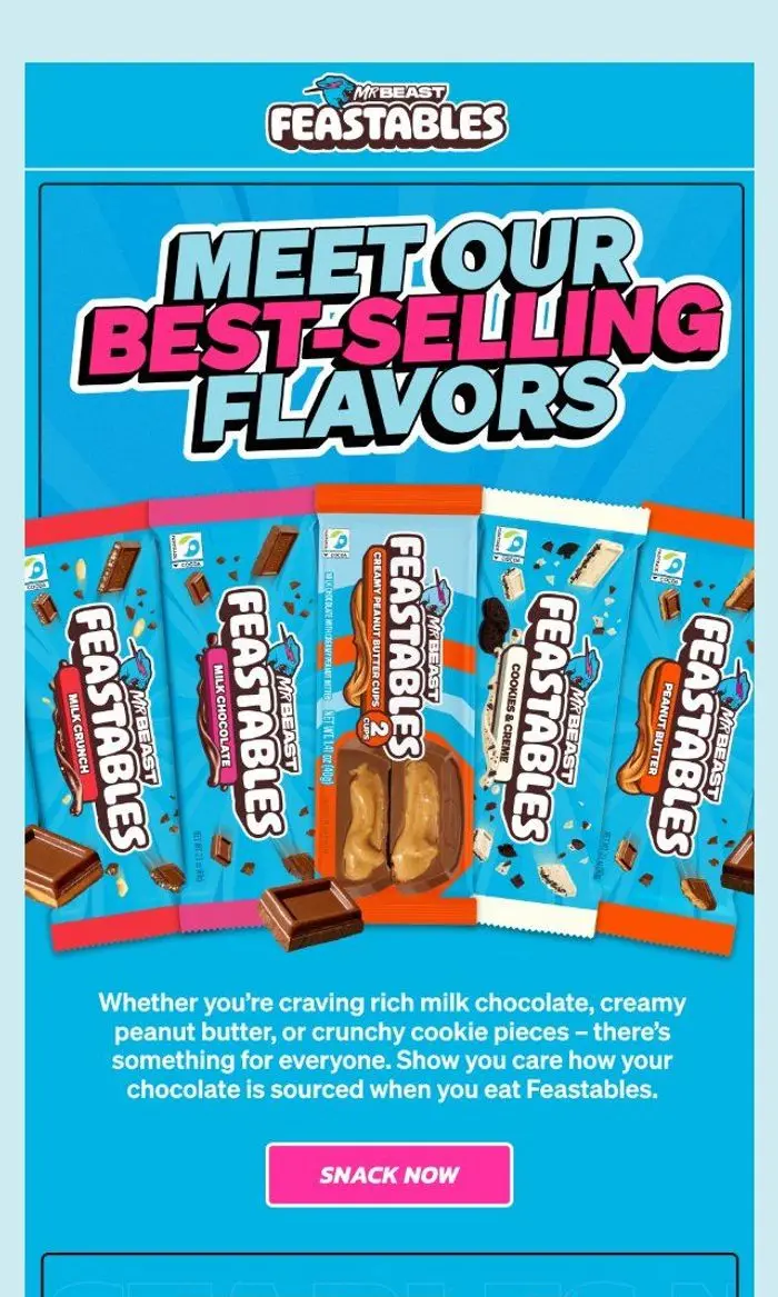 Feastables: A flavor for every craving 🍫