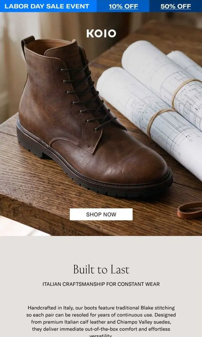 KOIO: Italian Boots Are Back
