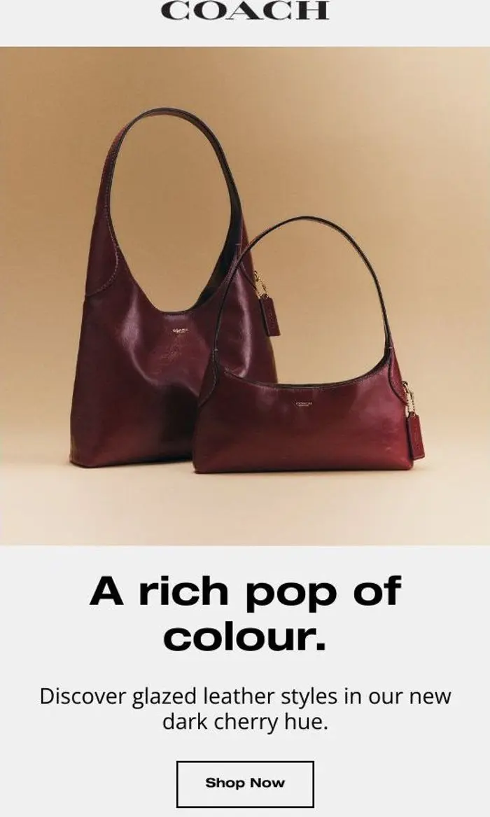 Coach UK: Introducing our new autumn hue