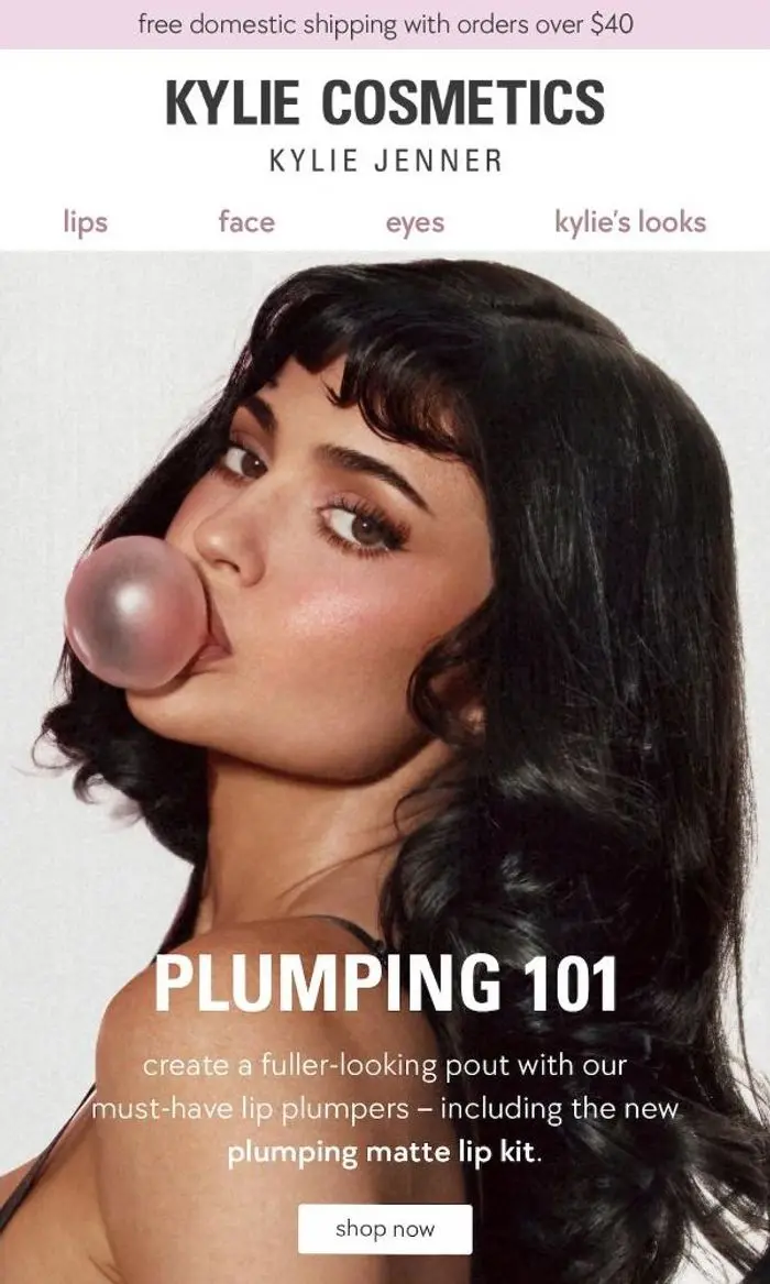 Kylie Cosmetics: the plump pout lineup 💗