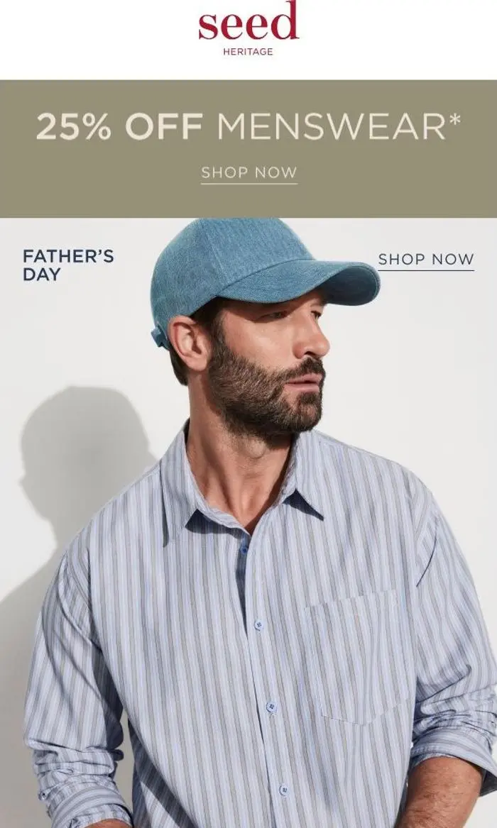 Seed Heritage: 25% Off Menswear | The Gift Guide