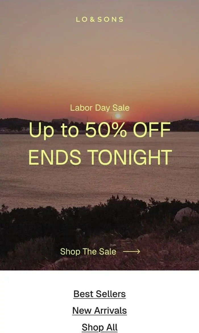 Lo & Sons: One Last Day for the LDW Sale