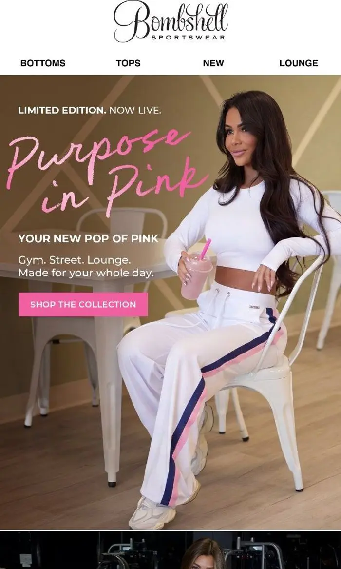 Bombshell Sportswear: HURRY! Purpose in Pink Just Launched!