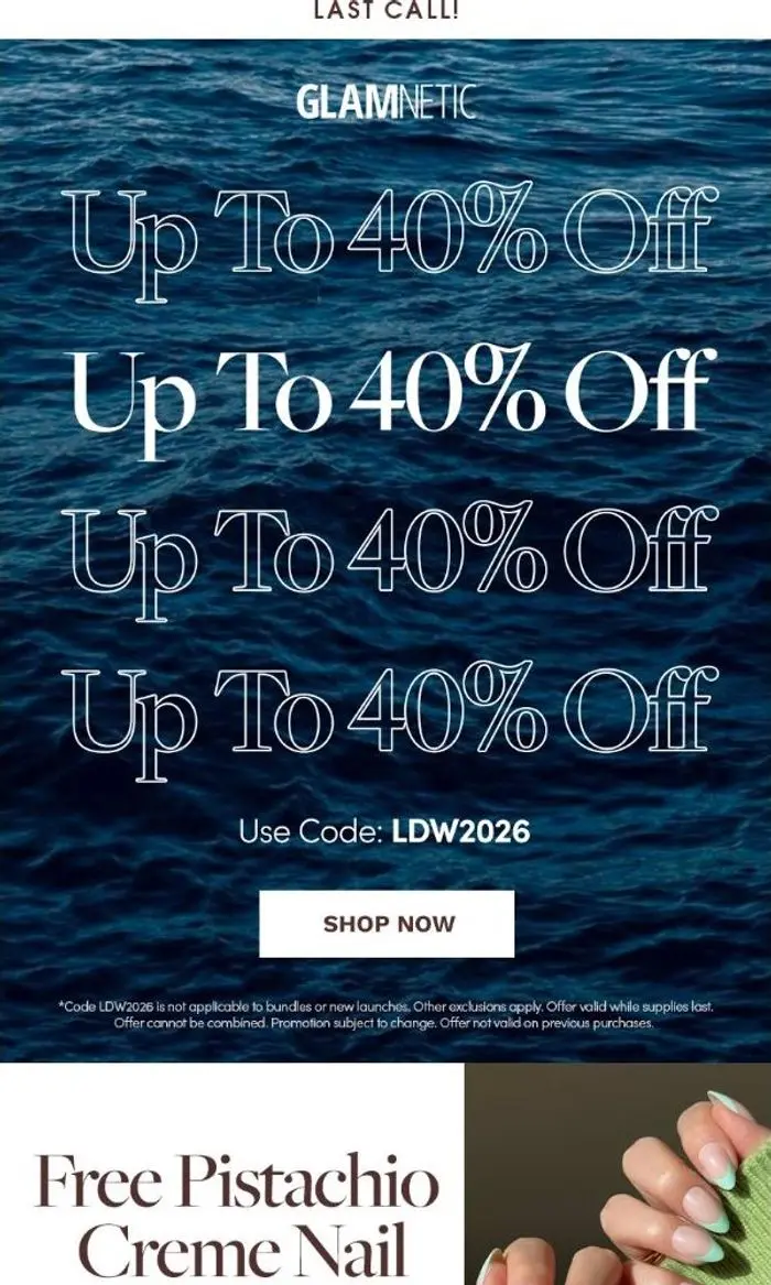 Glamnetic: ⏳ You're Missing up to 40% Off!
