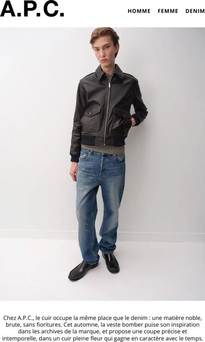 A.P.C.: Le retour du cuir A.P.C.