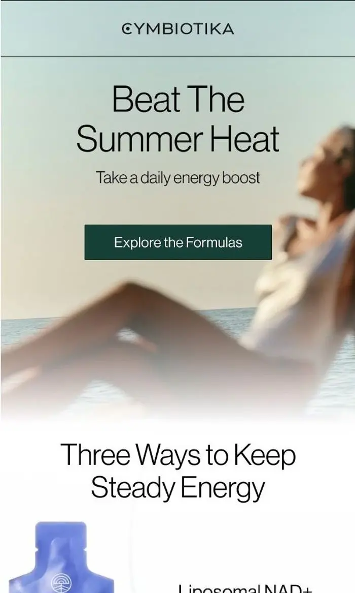 Cymbiotika: The formulas behind your most energized summer yet ☀️