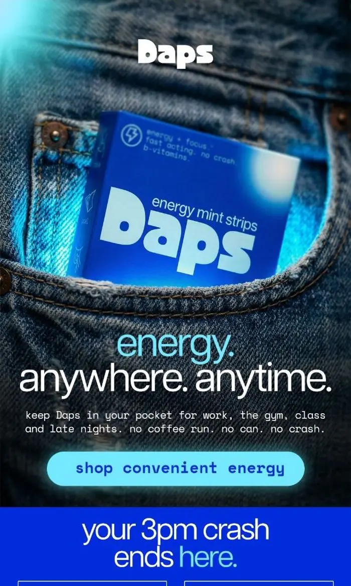 Daps Energy: boost your day with Daps