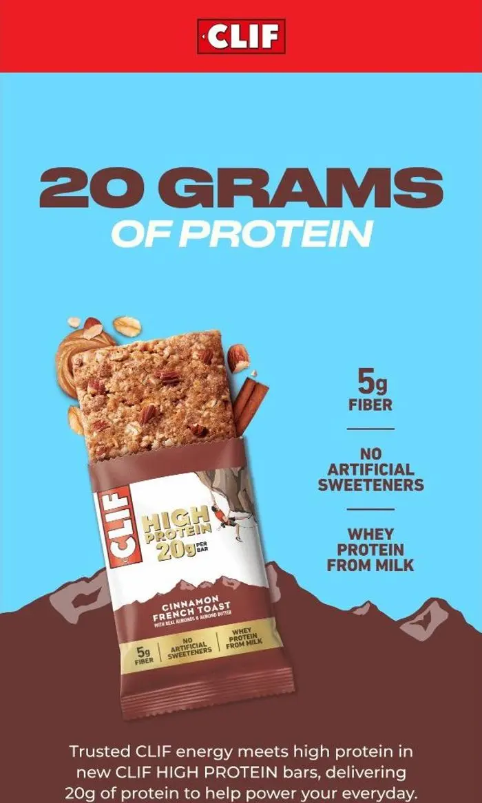 Clif Bar: Have you tried our NEW High Protein Bar?