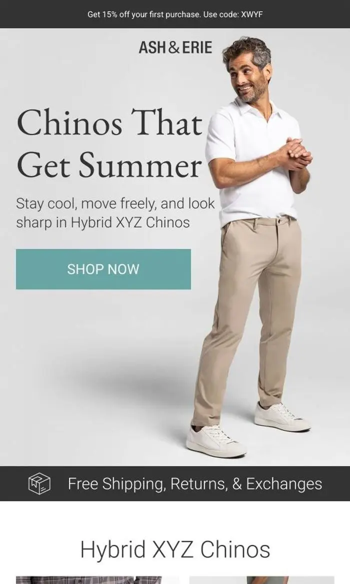 Ash & Erie: Chinos That Get Summer