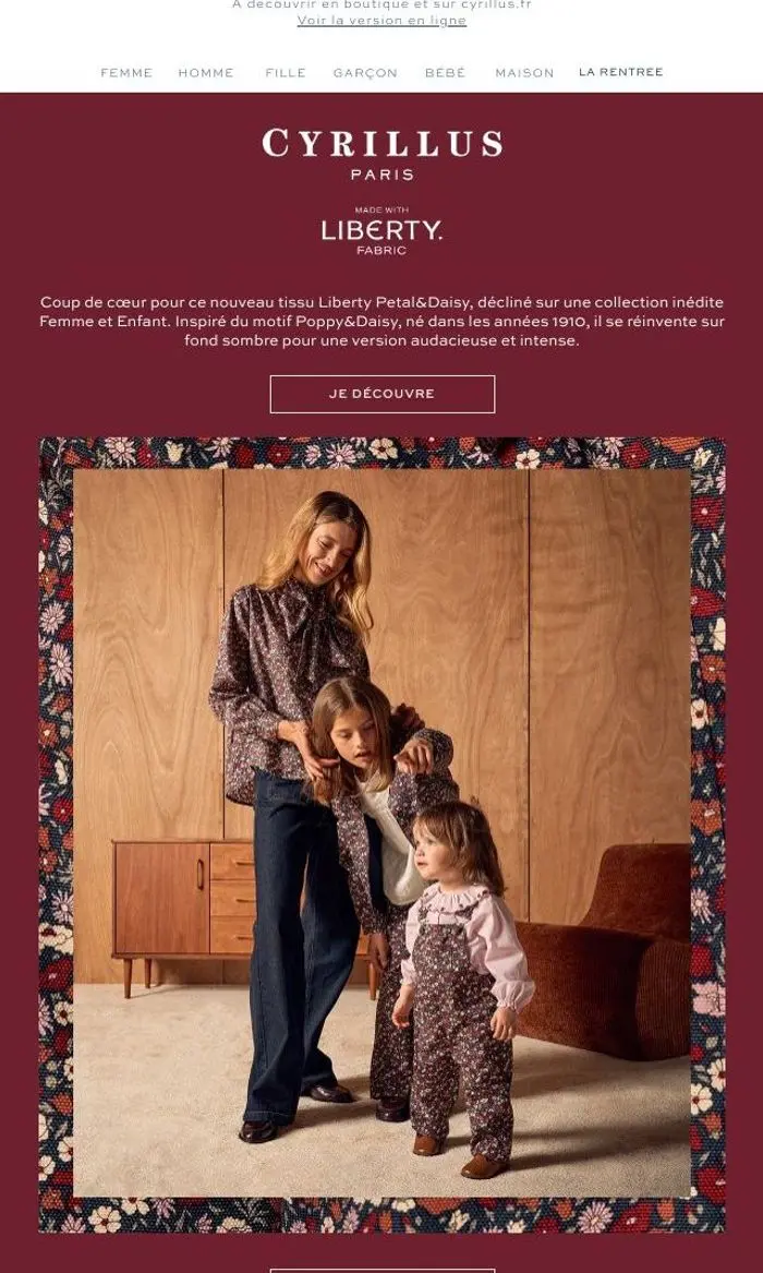 Cyrillus: Made with Liberty I Nouvelle collection Petal&Daisy