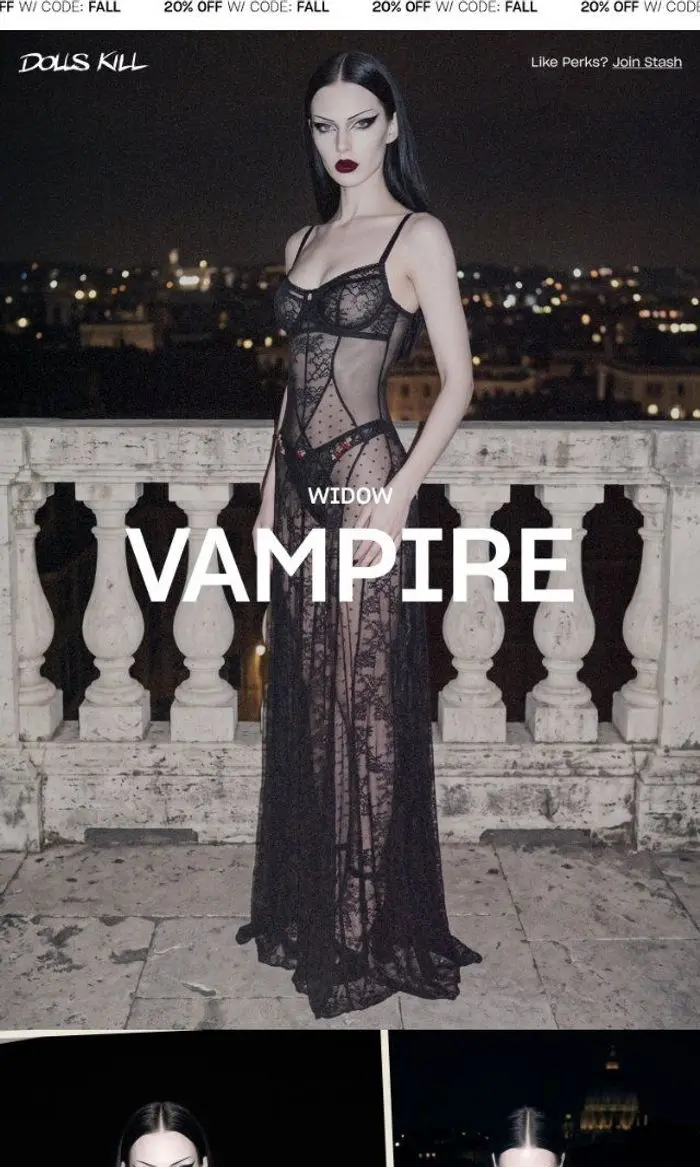 Dolls Kill: 🦇 The Widow Vampire Collection Has Arrived