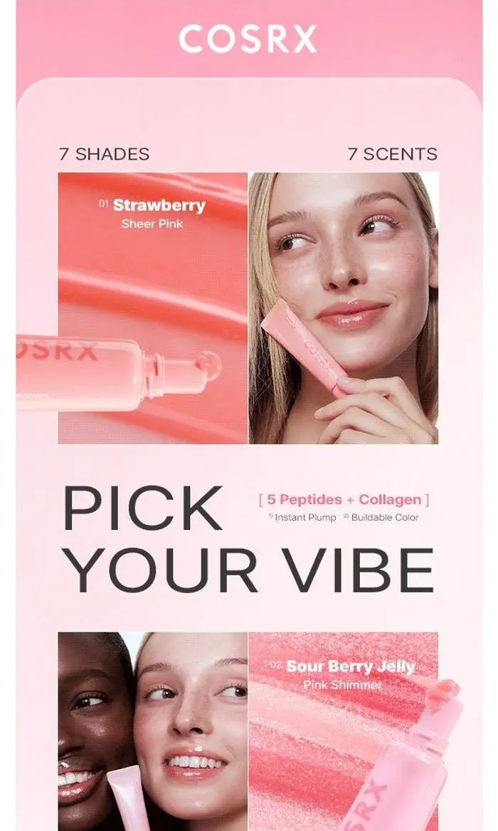 COSRX Official: 5 Peptides Melted Into Your Lips — 9-Piece Lineup + Free Gift 🎁