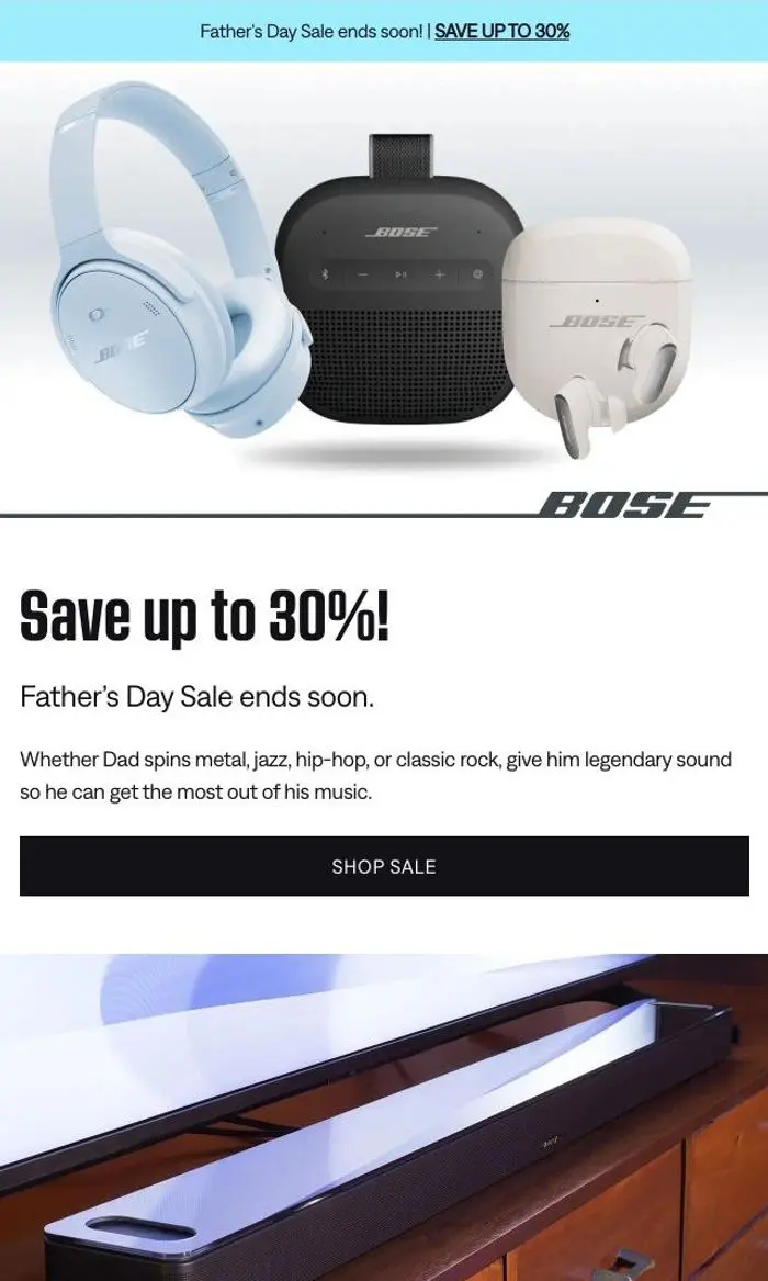 Bose: Up to 30% off | Father’s Day Sale ends soon!