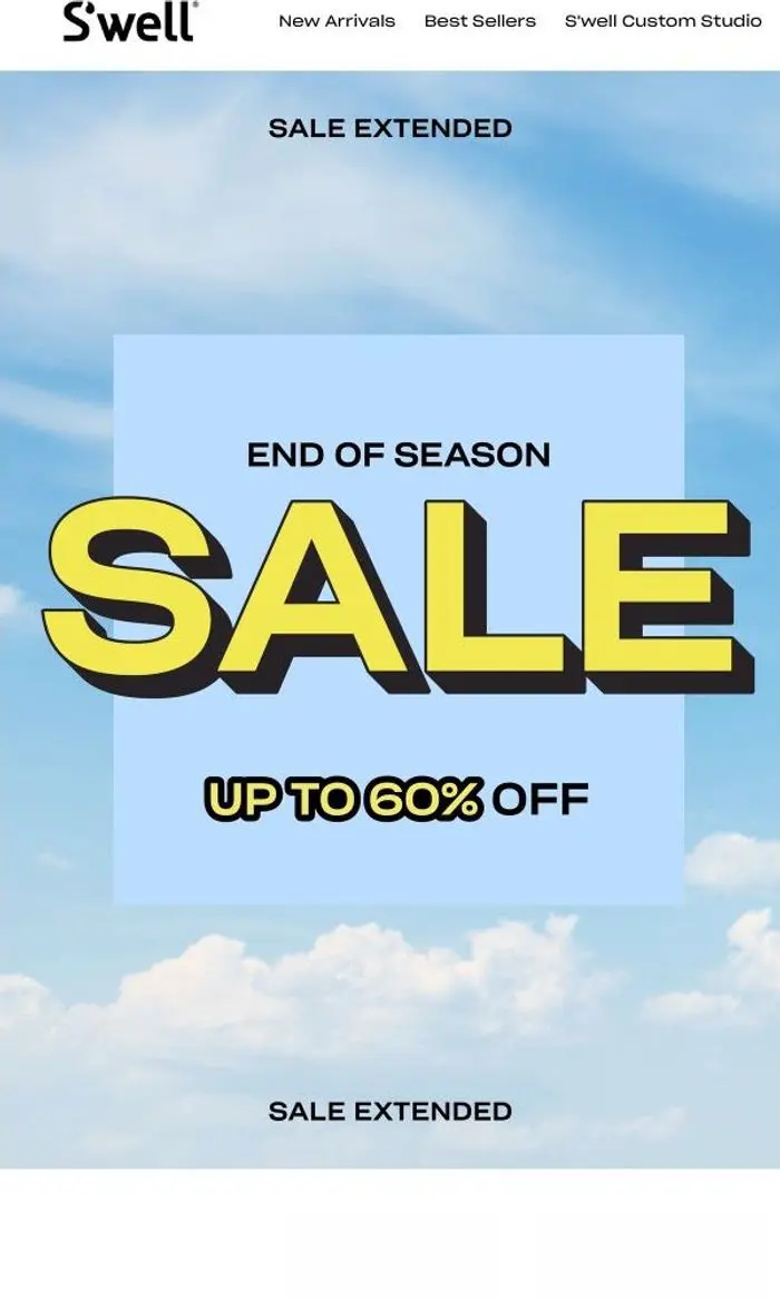 S'well: End Of Season Sale Extended! Up To 60% Off