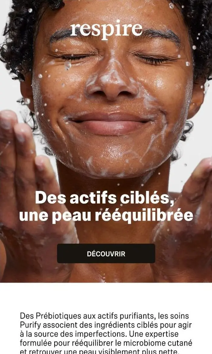 Respire: L’expertise Purify au service de la peau