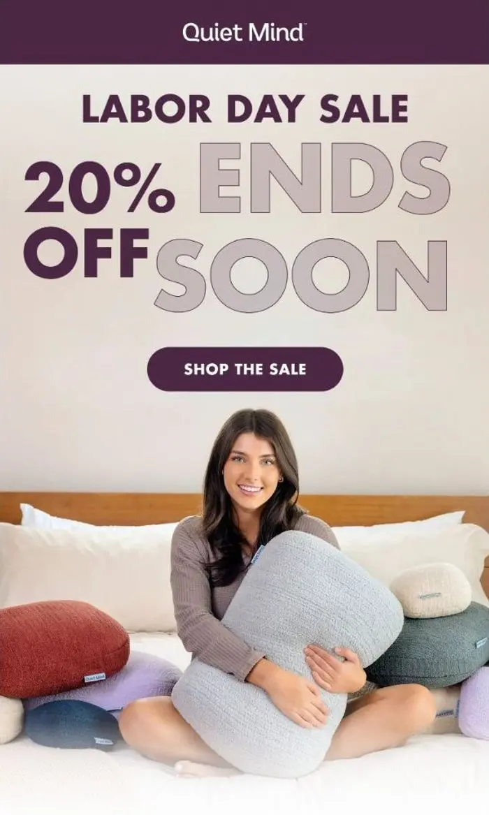 Quiet Mind: Don’t Let 20% OFF Slip Away