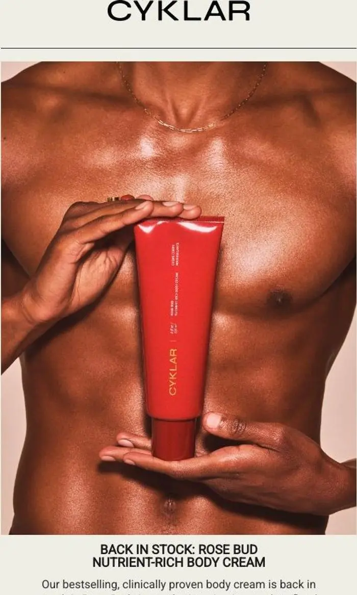 CYKLAR: Back In Stock: Rose Bud Body Cream
