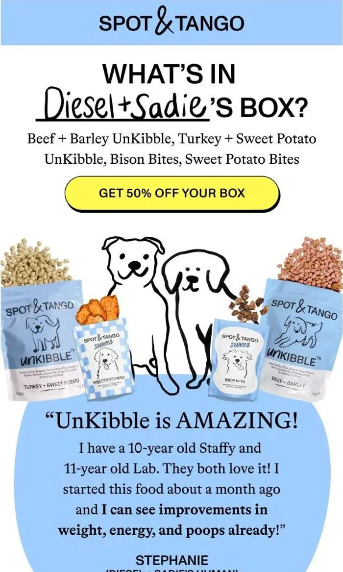 Spot & Tango: Dogs like yours deserve an upgrade
