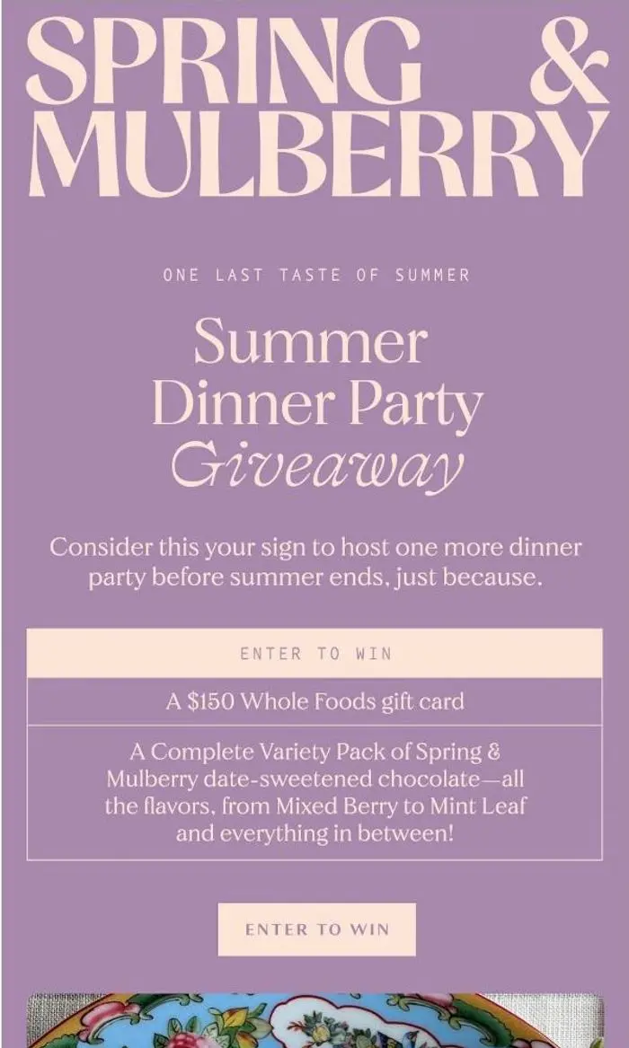 Spring & Mulberry: Win the Ultimate Summer Dinner Party ✨