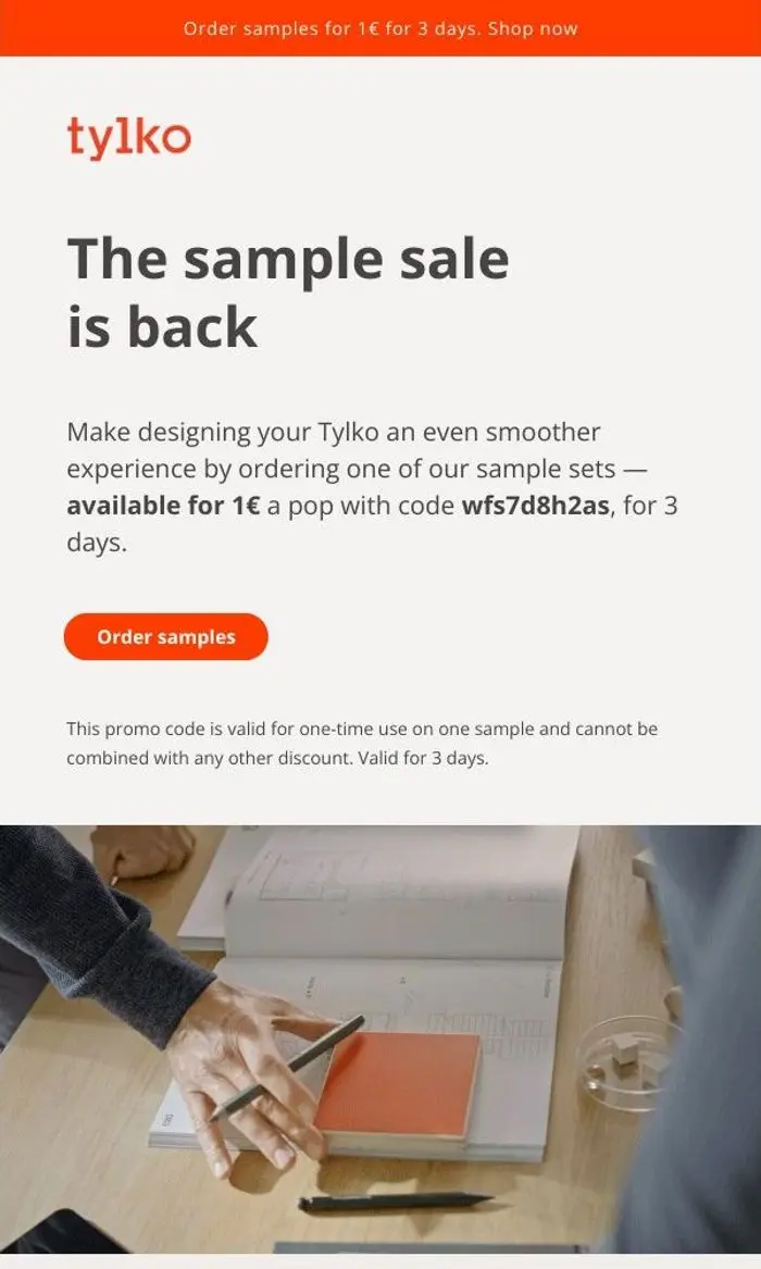 Tylko: Save big on samples 👀