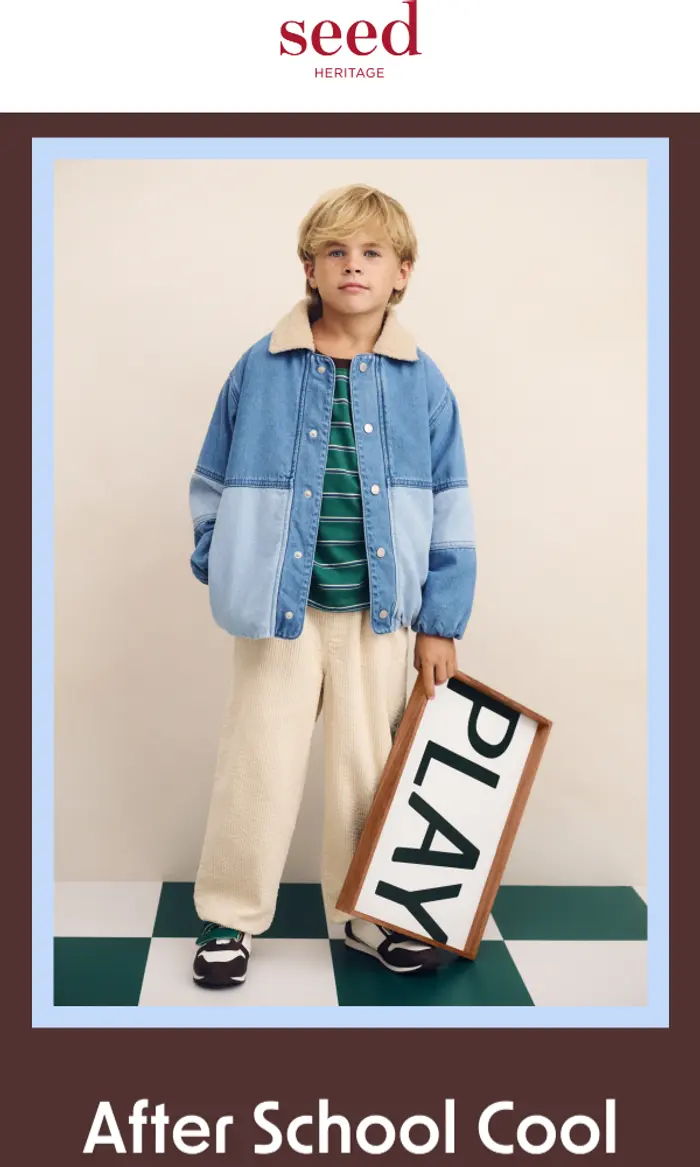 Seed Heritage: Cool Change Essentials | New for Boy