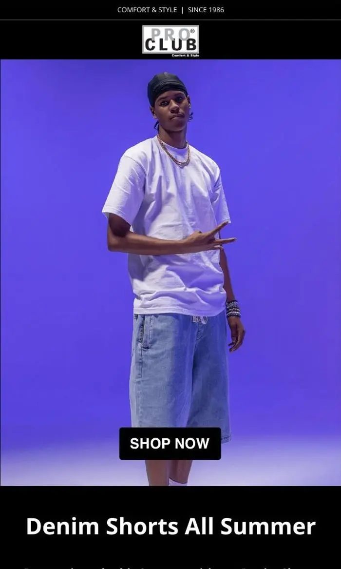 Shop Pro Club: Denim Shorts for the Summer