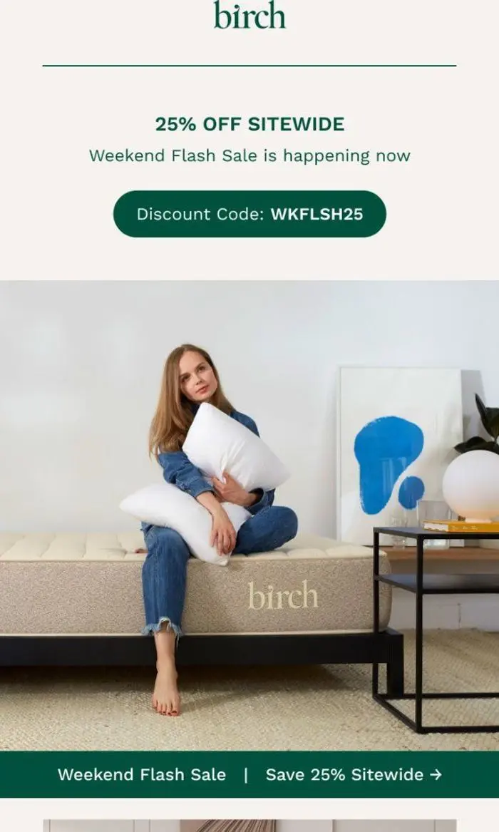 Birch: 25% off expires soon!