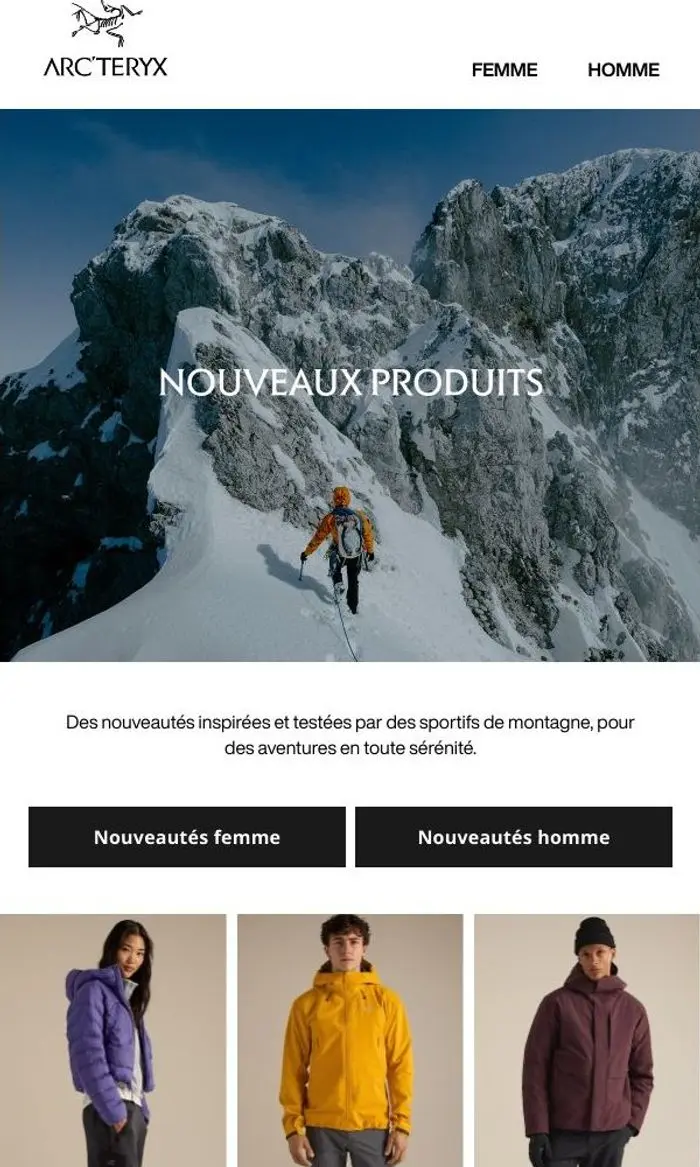 Arc'teryx: Nos nouveautés