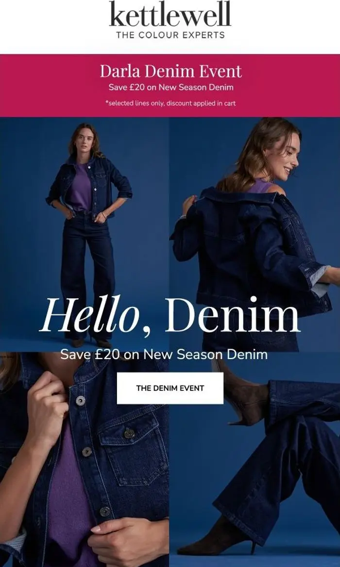 Kettlewell Colours: 👖The Denim Event | £20 OFF