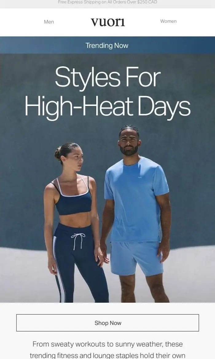 Vuori: Trending Now: Summer Staples