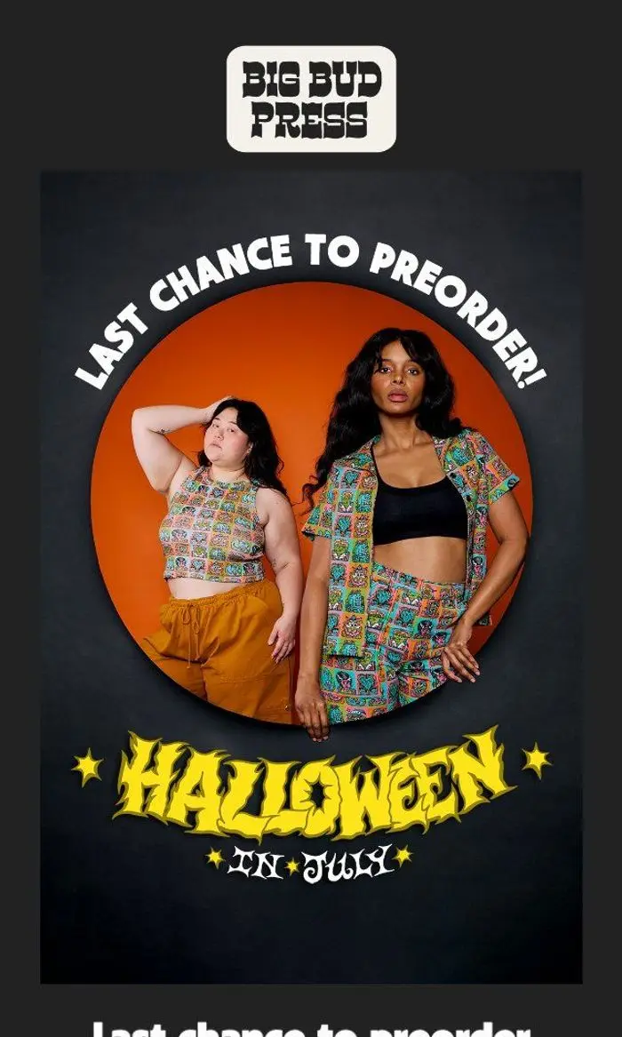 Big Bud Press: LAST CHANCE-- HALLOWEEN PREORDER 🎃