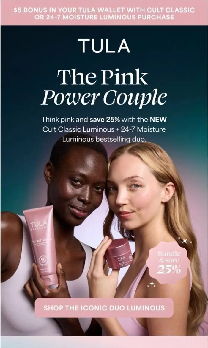 TULA: NEW 💗 Pink Iconic Duo is here