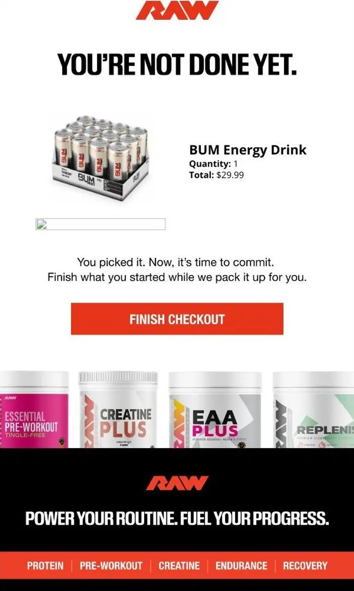 Raw Nutrition: Finish it.