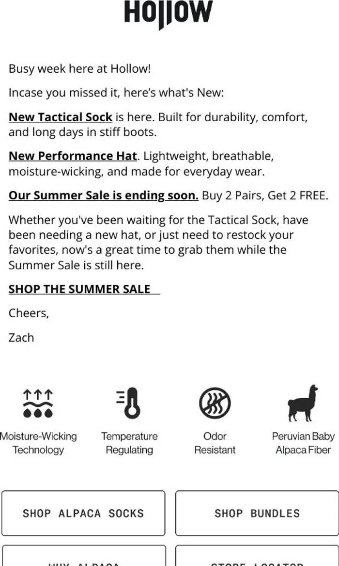 Hollow Socks: ☀️ Summer Sale Ending Soon